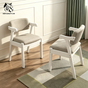 china manufactory cheapest customizable <b>large</b> stock ready to ship log office <b>chair</b> new fashion house furniture wooden <b>arm</b> <b>chair</b> - Product Image 5