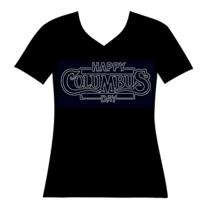 Happy <span class=keywords><strong>Columbus</strong></span> Day Rhinestone Transfers Crystal Hotfix Festival Motif Rhinestone Iron On Transfer para camisa - Product Image 1