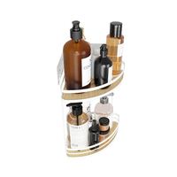 Étagère de rangement de douche en acrylique, organiseur de salle de bain, kit de plateaux, support mural 2026, panier de comptoir, crochet de rangement, tiroir de rangement