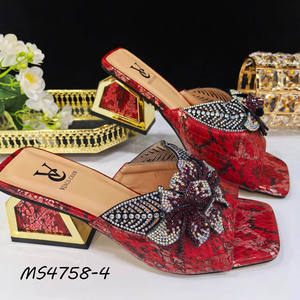 Zapatillas y sandalias elegantes para mujer, zapatillas de tacón bajo con diseño de moda, zapatos - Product Image 4