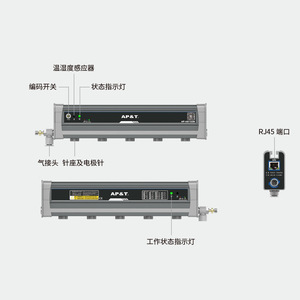 Barre ionique anti-statique intelligente auto-équilibrante Ap T Ap AB1228 220V monophasée, collecteur de poussière en aluminium - Product Image 1