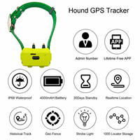 Collier GPS pour chien Icar IK122T Pro, traceur GPS 4G, localisateur d'animaux de compagnie 4000 mAh avec fonction de dressage par électrochoc pour chien de chasse, suivi en direct, application gratuite