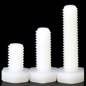 10pcs/bag Factory Wholesale NINDEJIN Brand Class 6 Full Thread External Nylon Hexagon <b>Bolt</b> M3 <b>M4</b> M5 M6 Various Metric Sizes - Product Image 3