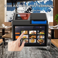 Terminal de point de vente intelligent Android Z100 Google GMS 10,1 pouces, Android 14+, imprimante 80 mm, NFC, paiement par code QR, écran LED 2,6 pouces, 3,95 pouces, caisse enregistreuse Wi-Fi 6