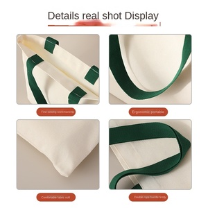 Borsa di <span class=keywords><strong>tela</strong></span> borsa di <span class=keywords><strong>tela</strong></span> in borsa di alta qualità <span class=keywords><strong>da</strong></span> donna può essere personalizzato Logo eco-friendly borsa modello di stampa di fabbrica - Product Image 2