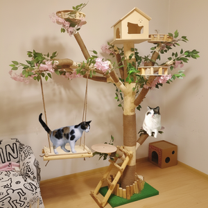 Materiale in legno massello <span class=keywords><strong>gatto</strong></span> Crawler nido Sisal per il <span class=keywords><strong>gatto</strong></span> arrampicata imballato in cartone - Product Image 4