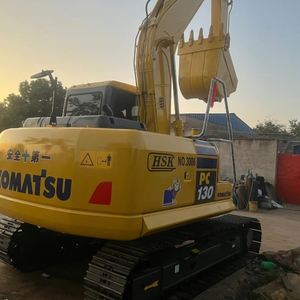 Usado de segunda mano Japón Original Komatsu Pc130 13ton caja de cambios Motor de potencia 90% nuevo tipo de oruga amarillo usado excavadora - Product Image 3