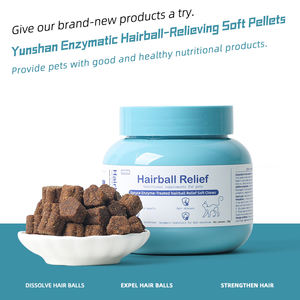 Granulés de formule enzymatique pour chats et chiens, contrôle des boules de poils, santé digestive et cutanée, absorption rapide, complément d'huile de poisson et de vitamine E - Product Image 3