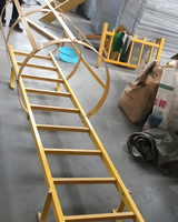Échelle de sécurité murale sur mesure, antirouille, protection contre les chutes pour usine, toit, fabrication DIY ODM