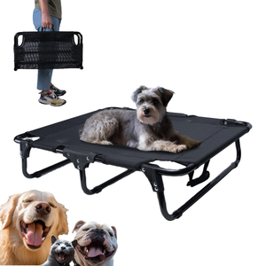 Camas para Mascotas con Marco de Acero para Exteriores, Diseño Plegable Ligero, Portátiles, de Malla Transpirable, Marco de Acero XL, Cama Elevada para Perros - Product Image 4