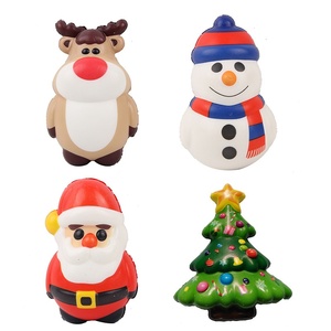 Jouet en peluche de Noël à rebond lent en PU, jouet anti-stress à presser, boule anti-stress à remontée lente pour enfants - Product Image 2