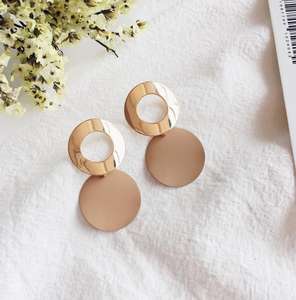 LX3741 pendientes redondos de moda pendientes de aleación al por mayor regalos de promoción joyería al por mayor - Product Image 2