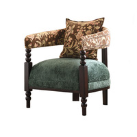 Chaise de designer américain Canapé simple Chambre à coucher Salon Balcon Style Mid-Century Bois massif Français Rétro Loisirs Chaise longue