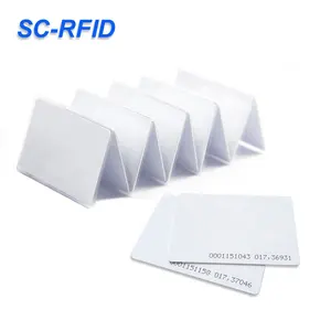 Großer Bestand tk4100 thermisch bedruckbare leere RFID-Karte in Nähe rfid-kontaktlose Smart Card