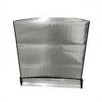 Couverture de palette en aluminium écologique durable, en mousse EPE, isolée thermiquement, réutilisable, résistante à l'eau, pour stockage à froid