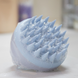 Wheat Straw <b>Brush</b> Scalp Massager Biodegradable Silicone Hair <b>Brush</b> Customized Shampoo <b>Brush</b> for Hair Growth - Product Image 5