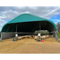 Carpa de Almacenamiento Industrial de Gran Tamaño, Moderna, con Estructura de Acero y Panel Sándwich, Impermeable, de PVC, Resistente al Viento de 120 km/h, B1