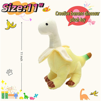Creatief ontwerp zacht pluche speelgoed banaan dinosaurus pluche pop fruit-dierenthema knuffels ideaal cadeau voor verjaardagen Kerstmis
