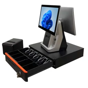 2024 Manufacturer Wholesale restaurant pos system windows10 computer double screen pos terminal for cash register