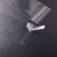 Sacs d'emballage en plastique recyclé antistatique BOPP transparents à fermeture autocollante personnalisés en gros pour vêtements, chaussettes, chaussures