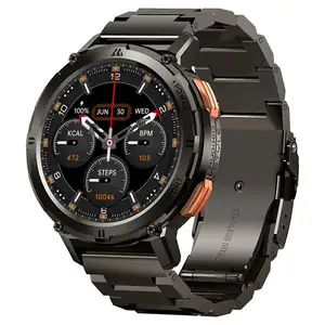 Nieuwe Kospet Tank T2 Roestvrijstalen Smartwatch 5Am & Ip69 Waterdichte Bloedzuurstofmonitor App Controle Smartwatch