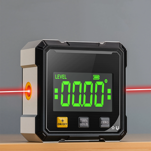 Huishoudelijke dubbelzijdige laser-<span class=keywords><strong>inclinometer</strong></span> Multifunctionele vierzijdige magnetische absorptie Hoekniveau Kleine hellingmeetinstrumenten - Product Image 1