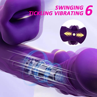 Vibromasseurs à 3 moteurs, double stimulation par picots et vibration, stimulateur clitoridien et point G, vibromasseur tapotant, jouets sexuels pour femmes et couples