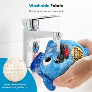 Giocattoli interattivi per cani per la noia, giocattolo per cani in movimento per gioco stimolante, palla stridula di peluche per animali domestici per piccole razze medie - Product Image 5