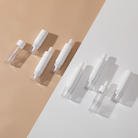 Emballage de bouteille de sérum rechargeable de qualité supérieure bouteilles cosmétiques cylindriques de luxe de 10ml 15ml pour les gouttes oculaires