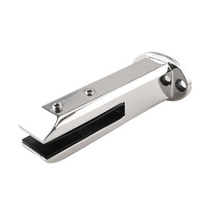 Stainless Steel Double-Hole Floor-to-Ceiling Glass Clamp Swimming Pool Ladder with Elegant Stair Post & Railing - Product Image 1