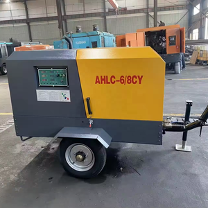 Compresseur d'air à vis <span class=keywords><strong>diesel</strong></span> portable industriel certifié CE 185cfm 8bar pour chantier de construction et forage - Product Image 3