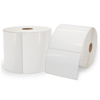 Kertas Inkjet Matte atau Glossy 100 mikron 80mm, Label Inkjet PP C3500 C4000 C6500, Gulungan Label Inkjet Kontinu untuk Printer Inkjet
