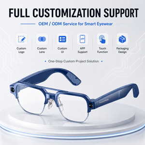 Lunettes Intelligentes IA Personnalisées en Usine avec Caméra 13MP, Enregistrement 4K, WiFi 6, Audio, Stockage 8 Go, Traduction IA et Assistant Vocal - Product Image 6