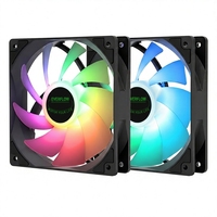 Nouveau ventilateur de refroidissement de bureau silencieux ARGB 120*120*25mm pour CPU et boîtier, avec roulement fluide PWM 4 broches, 1550 tr/min, 66,17 CFM