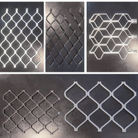 Grilles de sécurité modernes en aluminium Amplimesh Diamond Écran de sécurité protecteur résistant aux insectes pour porte et fenêtre