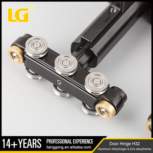 ISO9001 Ningbo Lianggong Китай OEM черные алюминиевые и цинковые двустворчатые дверные петли - Product Image 5