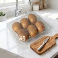 Boîte à cerises en plastique PP transparent jetable, conteneur perforé, excellente visibilité pour sushis et chips – Épaisseur et logo personnalisables