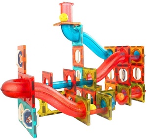 110 PCS Magnete Marble Run Veloce Piastrelle Pista Magnetica Blocchi di Costruzione Giocattoli STELO Kit di Apprendimento per le Ragazze Dei Ragazzi - Product Image 3