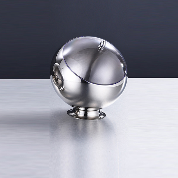 Silver color with base with lid