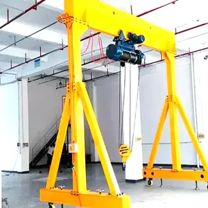 Elektrischer Indoor-Outdoor-2 Tonnen-Höhenverstellbarer kleiner Gantry-Kran