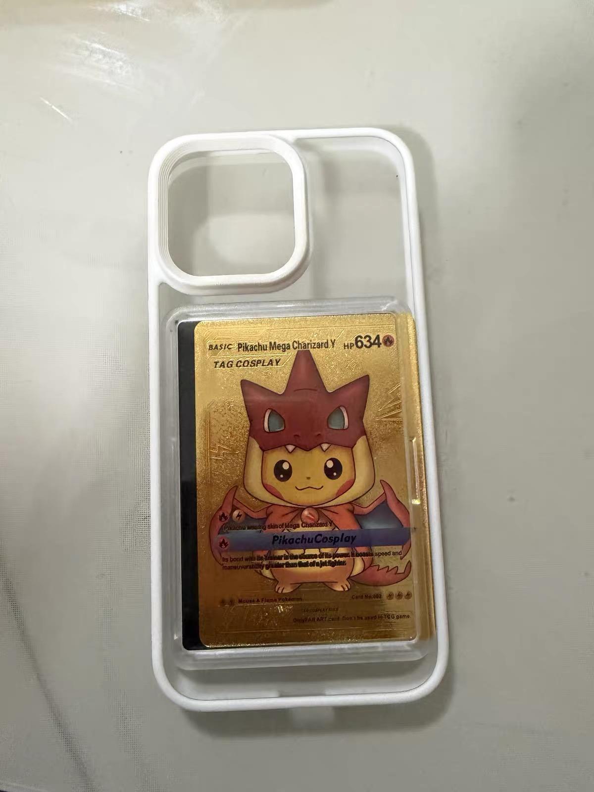 Porte-cartes avec étui de téléphone, carte non incluse