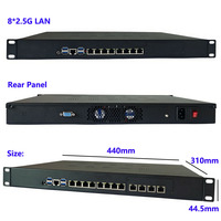 Serveur réseau 1U, routeur, Intel Xeon E5 2680 V4, 8x 2.5G I266-V LAN, 4x 10GB SFP, Mikrotik Pfsense, pare-feu VPN