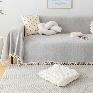 Herringbone <b>Sofa</b> Cover 145-185Cm Solid Color Modern Simple Style Cat Scratch Resistant Modular <b>Sofa</b> <b>Slipcover</b> - Product Image 2