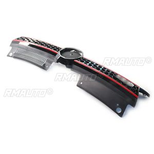 Grille centrale de pare-chocs avant style GTI pour Volkswagen Golf 6 MK6 2009 - 2013, grille supérieure en nid d'abeille, grilles de course avant - Product Image 5
