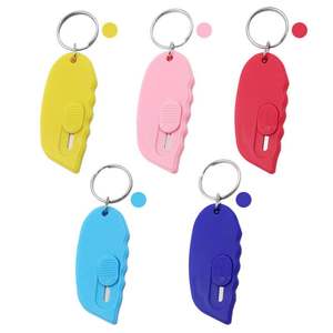 Personalized Mini Retractable Utility Knife Keychain - Portable <b>Box</b> Cutter & Letter Opener for Welcome Gifts - Product Image 5