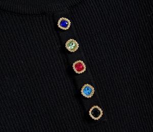 Button up <strong>Cardigan</strong> Sweater Womens <strong>Chunky</strong> Button Down <strong>Cardigans</strong> for Ladies <strong>Black</strong> Button up <strong>Cardigan</strong> With Pockets - Product Image 5