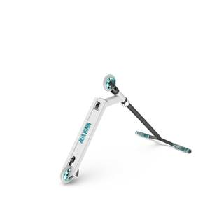 Trottinette <span class=keywords><strong>freestyle</strong></span> Vokul Pro pour enfants de 6 à 12 ans, trottinette à frein pour débutants, en aluminium blanc, pour skate park, cadeau - Product Image 5