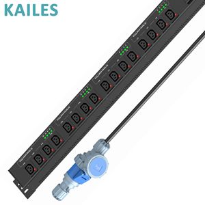 Интеллектуальный блок распределения питания KAILES (KLS) K55 серии ZD, 32А, однофазный, 16 розеток C13 (защита от падения) + 2 автоматических выключателя, 200-240В переменного тока, промышленный, черный - Product Image 6