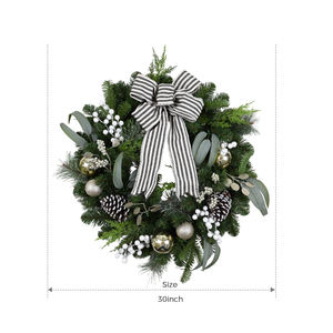 Guirnalda Navideña Artificial de Alta Calidad de 30 Pulgadas para Puerta Principal o Ventana - Product Image 2