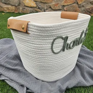20X18 Baby Laundry Tycom Cotton Rope Basket Woven Baby Laundry Basket For Clothes Baskets